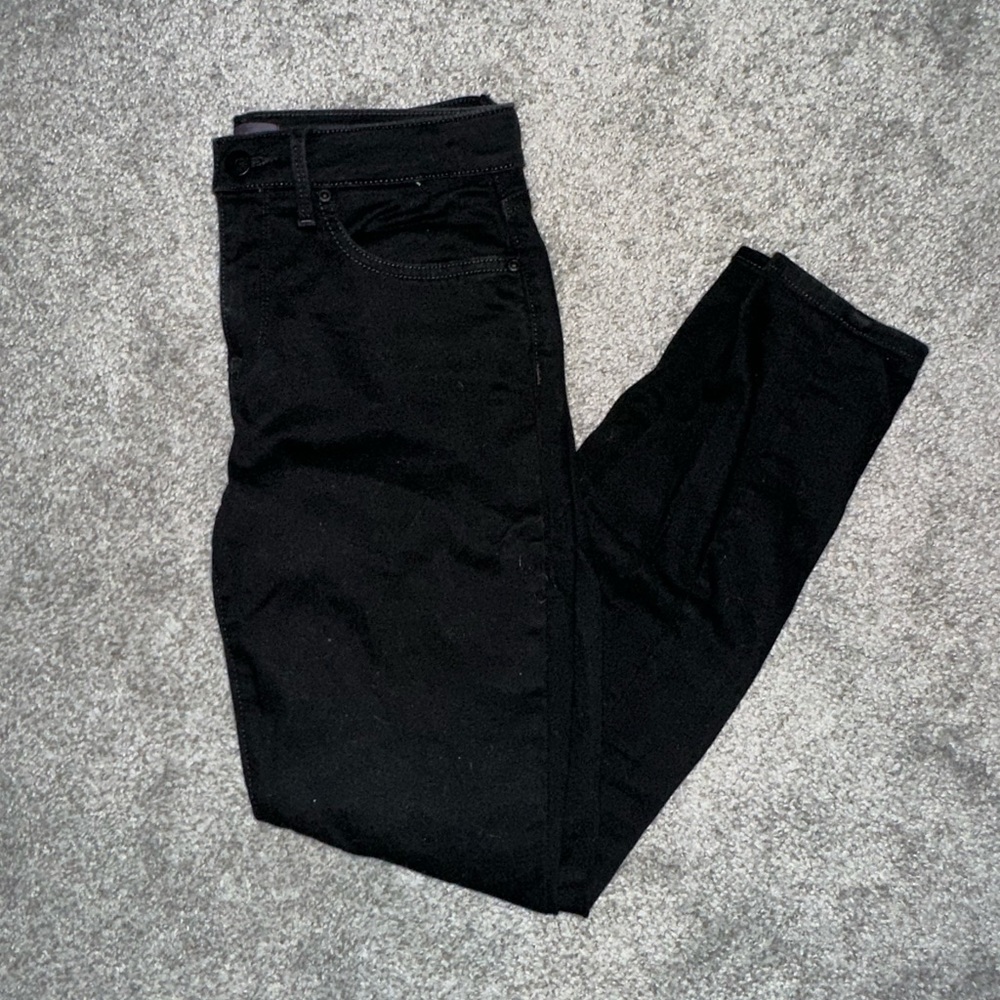NYDJ AMI Skinny Black Pants Size 2P